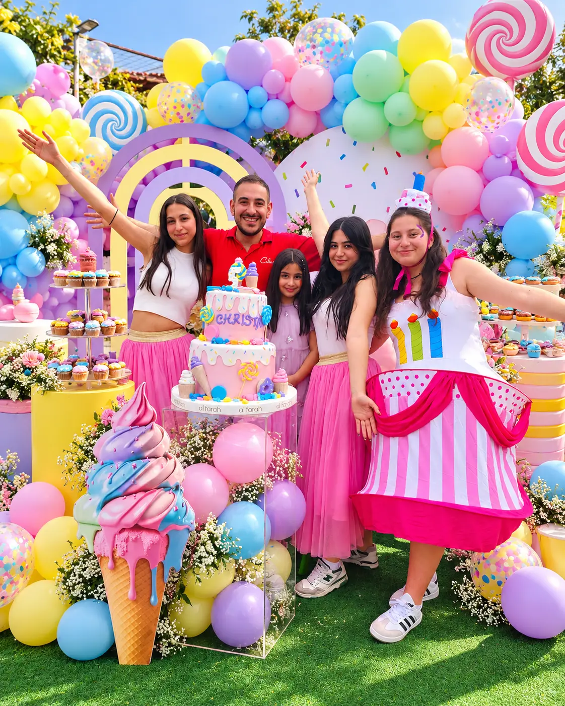 A colourful Calinou birthday celebration